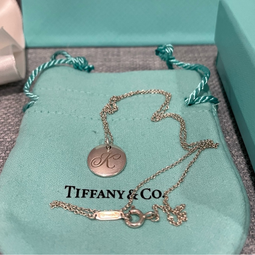 Tiffany & Co. Initial Letter K Necklace